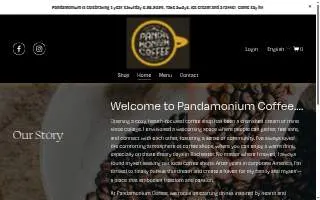 Pandamonium Coffee website