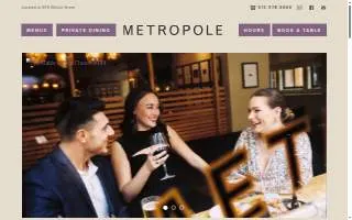 Metropole website