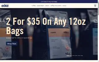 Eote Coffee website