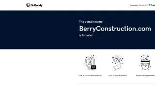 Berry Construction of Chattanooga website