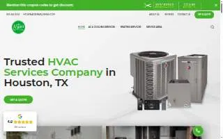 H-Town AC Repair HVAC services Houston website