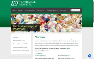 Huntsville Hospital Pharmacy website