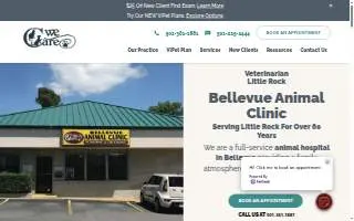 Bellevue Animal Clinic of Little Rock website