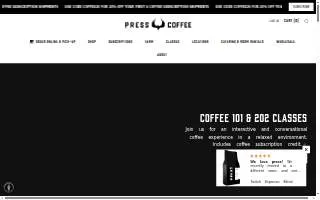 Press Coffee - Chandler website