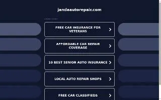 J & A Auto Repair and Towing website