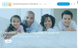 Dental Permanente of Stamford website