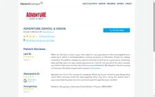 Adventure Dental and Vision of Wichita website