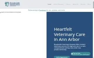 Brookeside Veterinary Hospital website