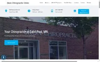 Skon Chiropractic Clinic website