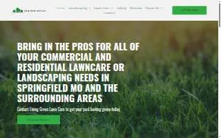 Living Green Lawn Care website