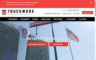Truckworx Kenworth - Gulfport website