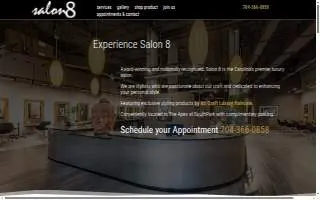 Salon 8 of Charlotte website