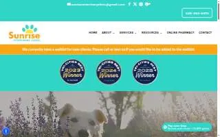 Sunrise Veterinary Clinic of Las Vegas website
