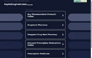 Boyds Drug Mart website