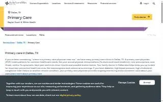 Primary Care Clinic of Texas in Dallas website