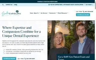 Smile Carolina Dental Group website