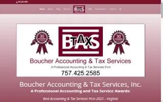 Boucher Accounting & Tax Services, Inc. website