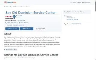 Bay Old Dominion Service Center website