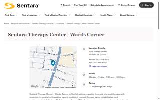 Sentara Therapy Center - Wards Corner