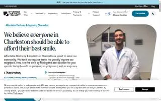 Affordable Dentures & Implants of North Charleston website