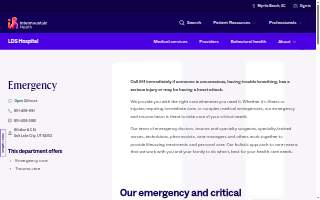 Intermountain Health LDS Hospital Emergency Services