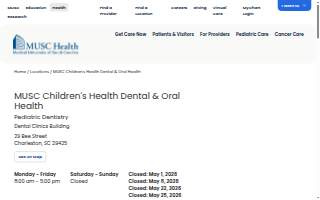 MUSC Children's Health Dental & Oral Health