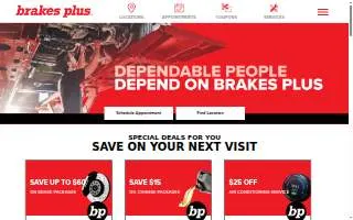 Brakes Plus of Colorado Springs website