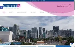 Continental Rx of Miami website