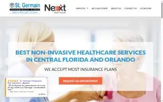 St. Germain Chiropractic website