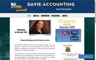 Davie Accounting & Associates website