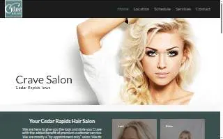 Crave Salon website