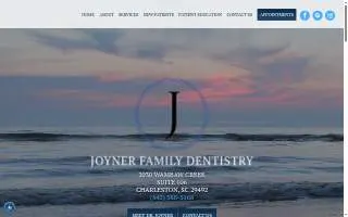 Joyner Family Dentistry website