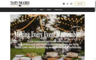 Tasty Touches Catering of Nampa website