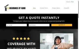 Insurance by Hand website
