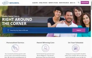 Gentle Dental of Louisville website