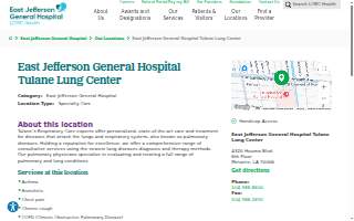 East Jefferson General Hospital Tulane Lung Center
