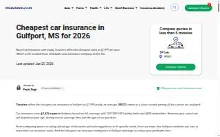 Instant Car Insurance website