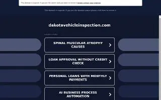 Dakota Vehicle Inspection website