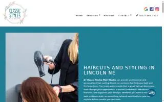 Classic Styles Hair Studio website