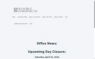 Delacruz Chiropractic - Dr. Ricky Delacruz, DC website