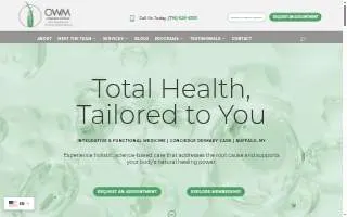 OWM Integrative Wellness website