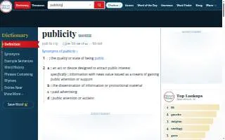 Publicity Salon website