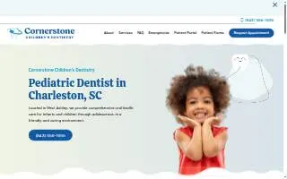 Cornerstone Children's Dentistry website