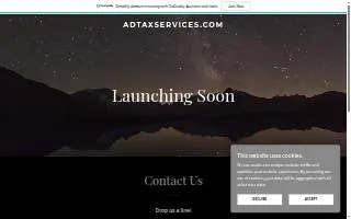 AD Tax & Services website