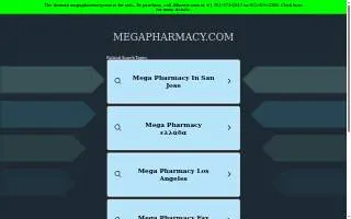 Mega Pharmacy 형제약국 website