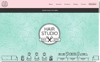Hair Studio Day Spa website
