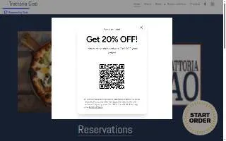 Trattoria Zaza website