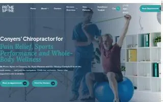 Prime Spine Chiropractic Wellness website