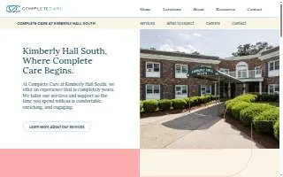 Complete Care at Kimberly Hall South website