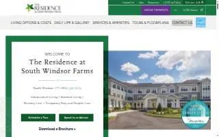 The Residence at South Windsor Farms website